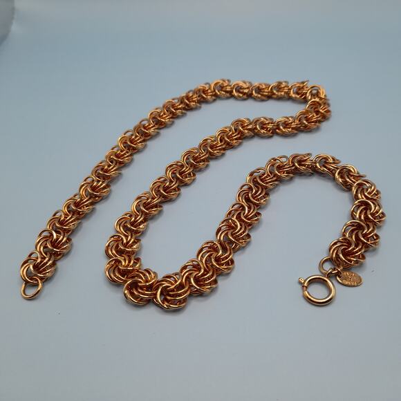 Vintage Edwin Pearl Gold Plated Chain Necklace, 24 Inches, 1980s - Picture 7 of 9